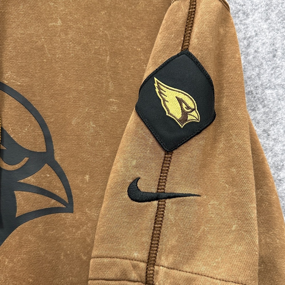 Nike NFL Arizona Cardinals Salute to Service Hoodie Mens Small Brown Pullover - Picture 4 of 11